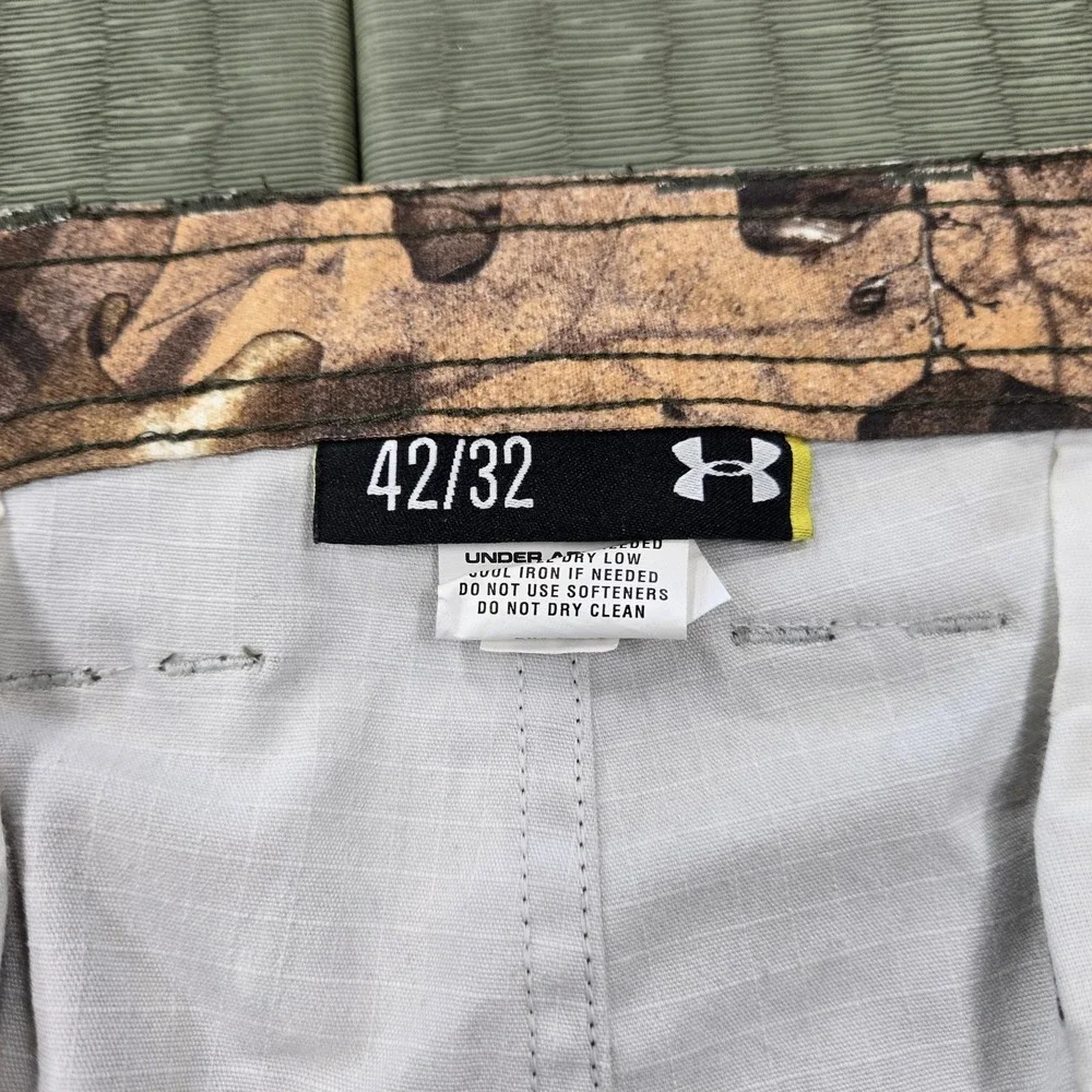 Under‎ Armor Storm Hunting Pants Men's 42 x 32 Field Realtree Camo Cargo 1238327